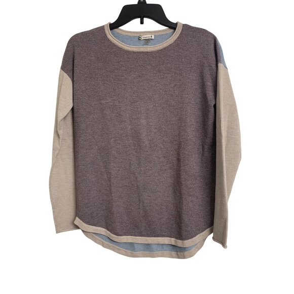 Smartwool S Lightweight Wool Colorblock Casual Henley Top Winter - Picture 1 of 8